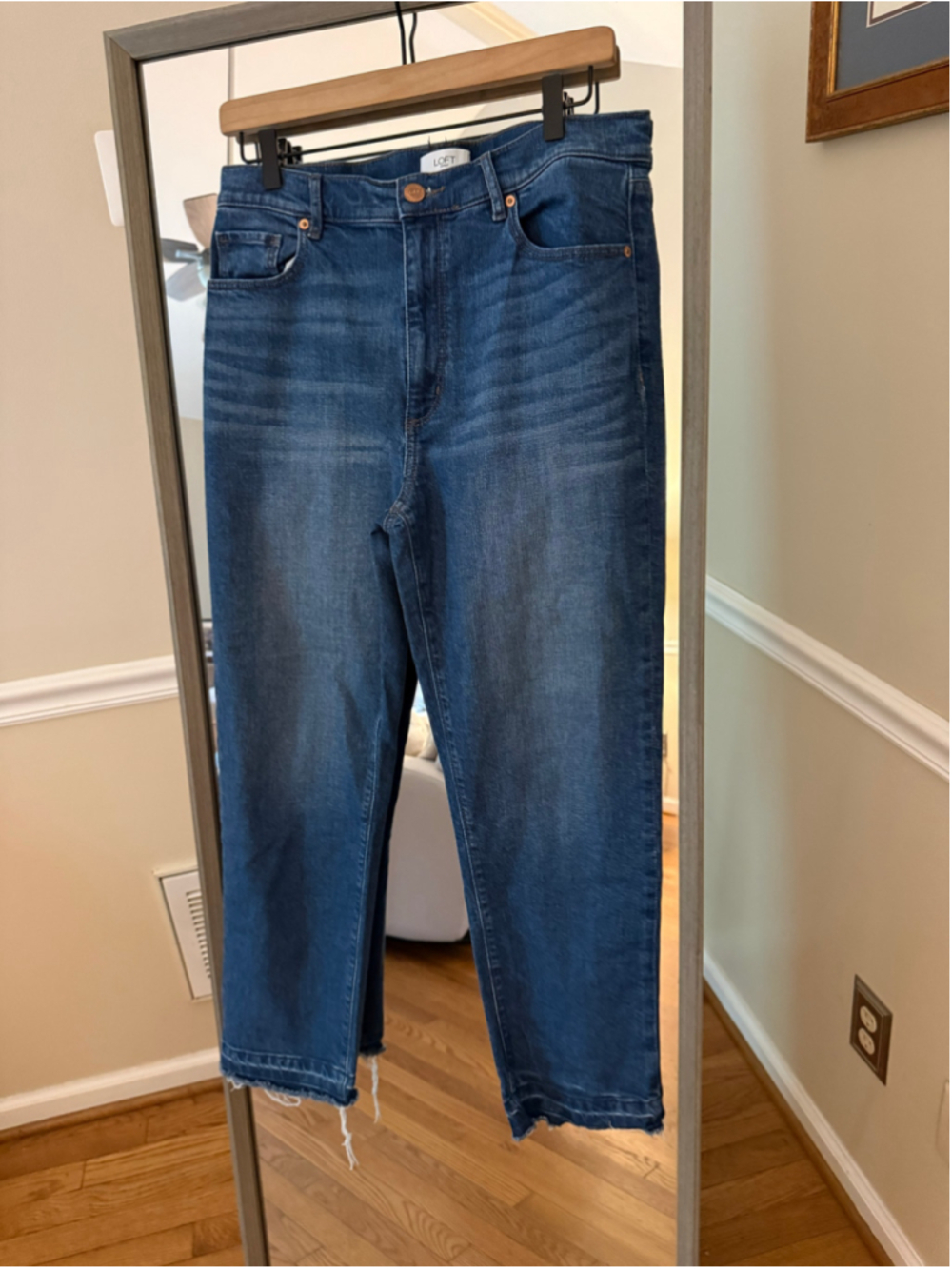 Women's LOFT High Rise Slim Jeans Size 8 Blue